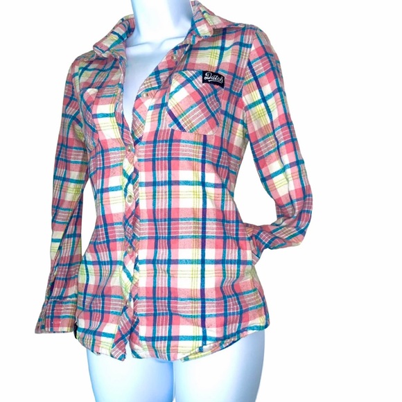 Dutch Bros Flannel Button Down, Small - Picture 2 of 4